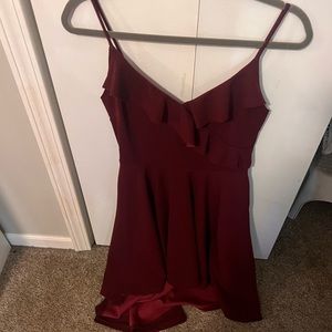 Maroon Windsor dress